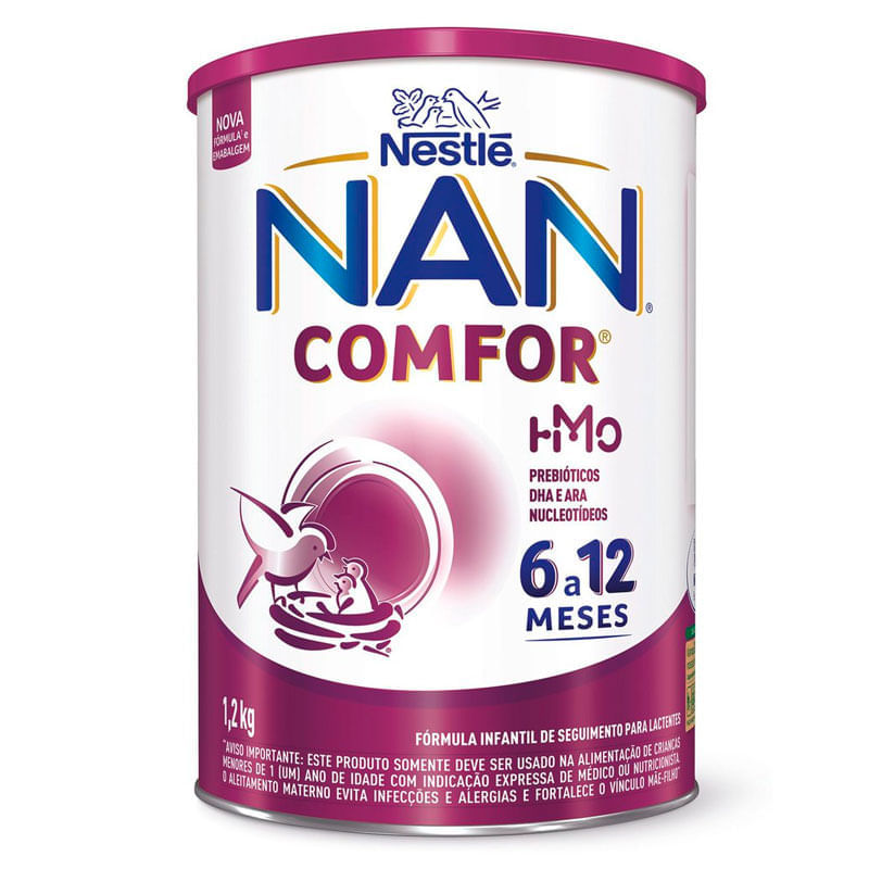 Fórmula Infantil NAN Comfor HMO de 6 a 12 Meses 1,2kg
