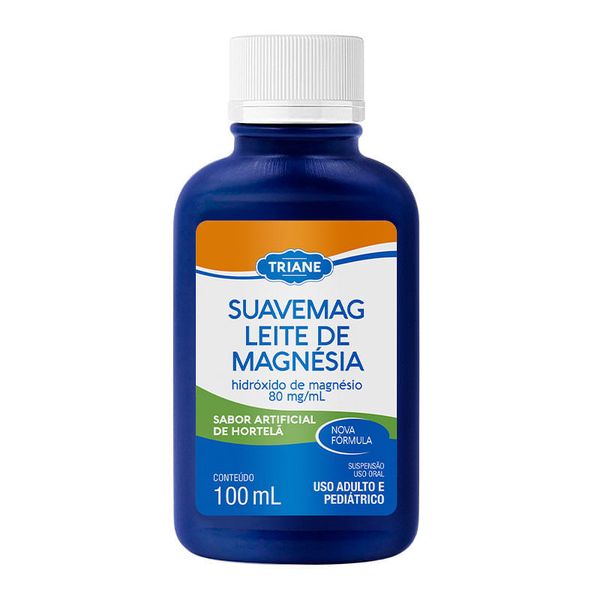 Leite de Magnésia Triane Suavemag Suspensão Oral Sabor Hortelã 100ml