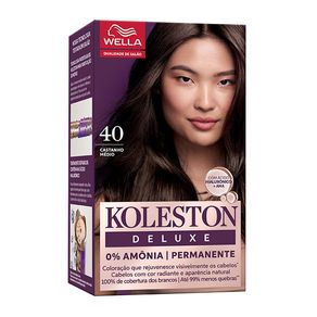 Coloração Koleston Deluxe Sem Amônia Cor Castanho Médio 40