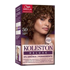 Coloração Koleston Deluxe Sem Amônia Cor Castanho Claro 50