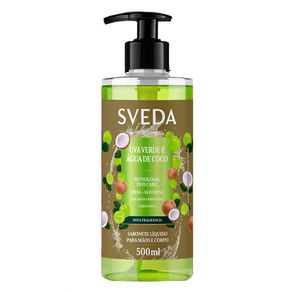 Sabonete Líquido Sveda Uva Verde e Água de Coco 500ml