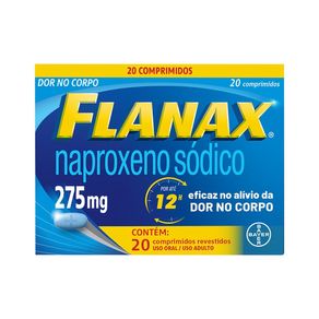 Analgésico Flanax 275mg 20 Comprimidos Revestidos