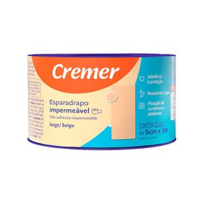 Esparadrapo Impermeável Cremer Bege 5,0cm x 3cm 1 Unidade