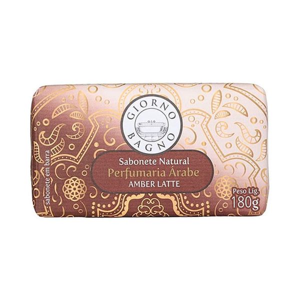 Sabonete Natural em Barra Giorno Bagno Amber Latte 180g
