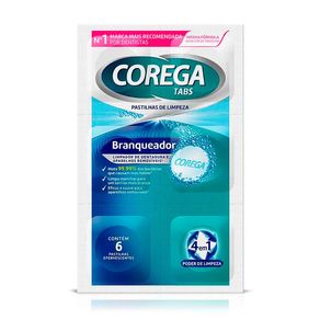 Corega Tabs Branqueador 6 Pastilhas Efervescentes