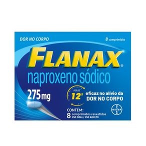 Analgésico Flanax 275mg 8 Comprimidos Revestidos