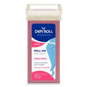 Cera Depilatória Refil Depi-Roll Rosa 100g