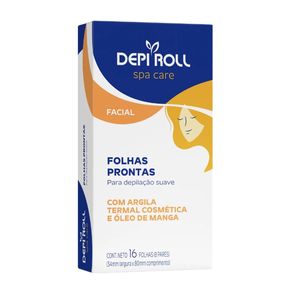 Folha Depilatória Facial Depi Roll Spa Care 16 Folhas