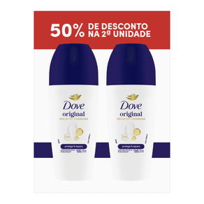 Kit Desodorante Antitranspirante Roll-On Dove Original Sérum Pró-Ceramidas 2 Unidades 50ml