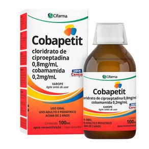 Cobapetit Xarope Sabor Cereja 100ml + Copo Dosador