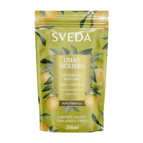 Refil Sabonete Líquido Sveda Limão Siciliano 200ml
