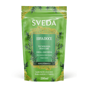 Refil Sabonete Líquido Sveda Erva Doce 200ml