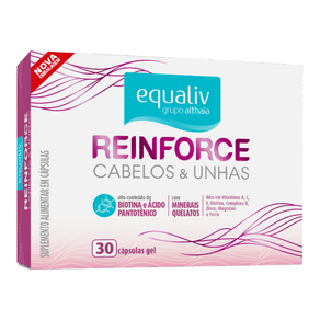 Suplemento Alimentar Reinforce Cabelos e Unhas 30 Cápsulas Gel