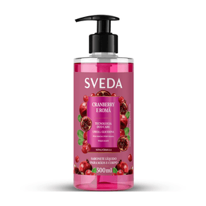 Sabonete Líquido Sveda Cranberry e Romã 500ml