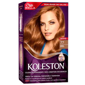 Tinta de Cabelo Koleston Marrom Dourado 77