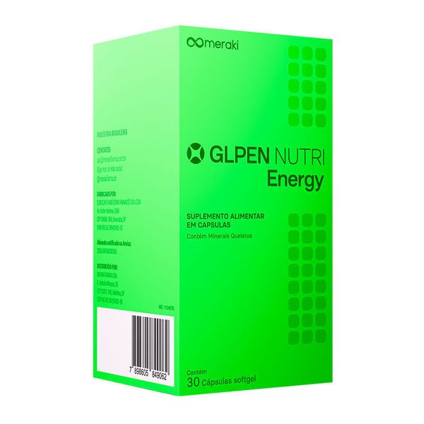 Suplemento Alimentar GLPEN Nutri Energy 30 Cápsulas Softgel