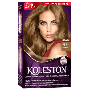 Tinta de Cabelo Koleston Louro Médio 70