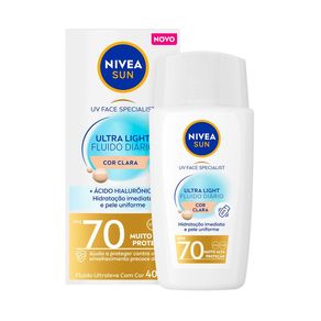 Protetor Solar Facial Nivea Sun UV Specialist Ultra Light FPS70 Cor Clara 40ml