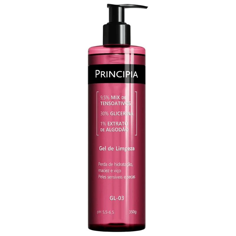 Gel de Limpeza Facial Principia GL-03 Mix de Tensoativos + Glicerina + Extrato de Algodão 350g