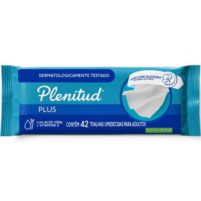 Toalha Umedecida Plenitud para Cuidado Adulto 42 Unidades