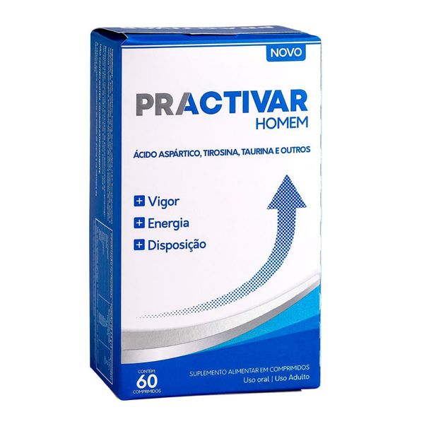 Suplemento Alimentar Practivar Homem 60 Comprimidos Revestidos