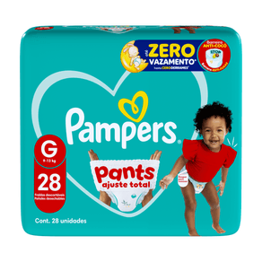 Fralda Pampers Pants Ajuste Total G 28 Unidades