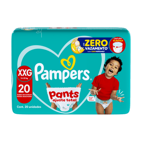 Fralda Pampers Pants Ajuste Total XXG 20 Unidades