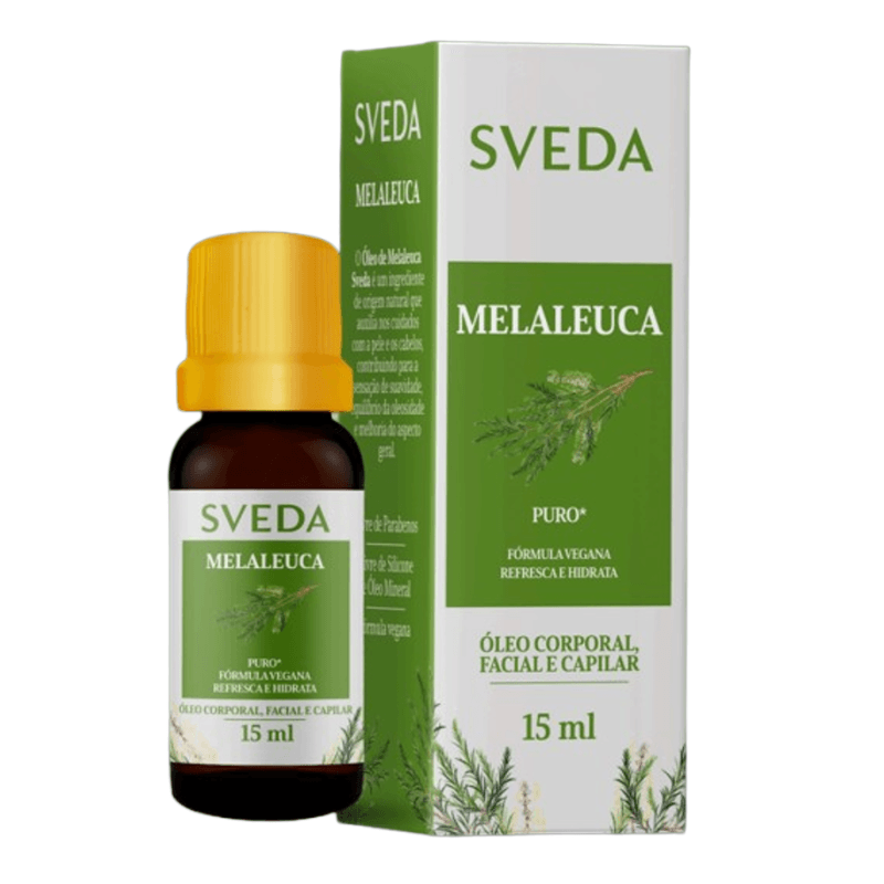 Óleo Corporal, Facial e Capilar Sveda Melaleuca Puro 15ml