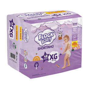 Fralda Calça Descartável Flock Baby Comfort Hiper XG 48 Unidades