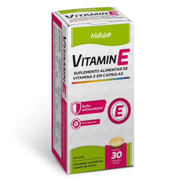 Suplemento Alimentar Vitamin E 400mg 30 Cápsulas Moles