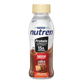 Suplemento Alimentar Bebida Láctea Nutren Protein 15g de Proteínas Zero Lactose Sabor Choco Wafer 260ml