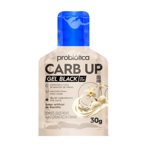 Gel Energético Carb Up Black Probiótica Sabor Baunilha 30g