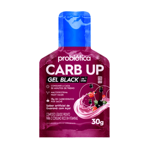 Gel Energético Carb Up Black Probiótica Sabor Guaraná Com Açaí 30g