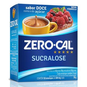 Adoçante em Pó Zero-Cal Sucralose 50 Sachês