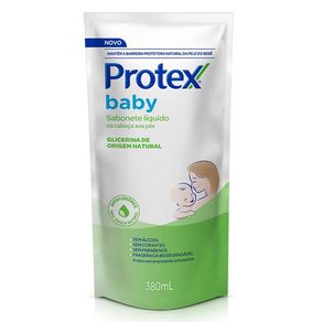 Refil Sabonete Líquido Protex Baby Glicerina Natural 380ml