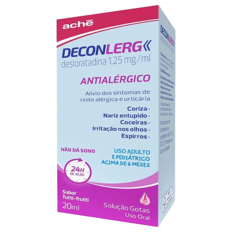 Deconlerg 1,25mg/ml Solução Oral Gotas Sabor Tutti-Frutti 20ml