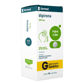 Dipirona Monoidratada 500mg Germed 30 Comprimidos