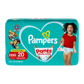 Fralda Pampers Pants Ajuste Total XXXG 20 Unidades