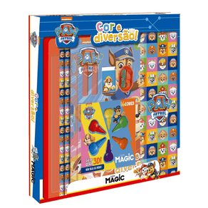 Livro De Colorir Cor e Diversão Patrulha Canina + Acessórios 1 Unidade