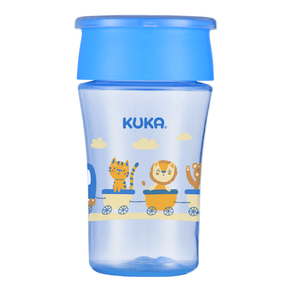 Copo Kuka 360° Antivazamento Azul 200ml