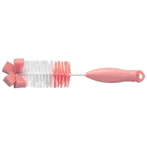 Escova de Limpeza para Mamadeira Cor Rosa