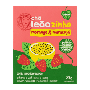 Chá Kids Leãozinho Morango e Maracujá 10 Sachês 23g