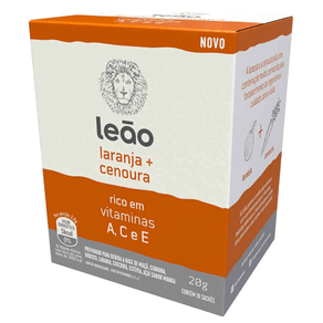 Chá Vitaminico Leão Laranja + Cenoura 10 Sachês 20g