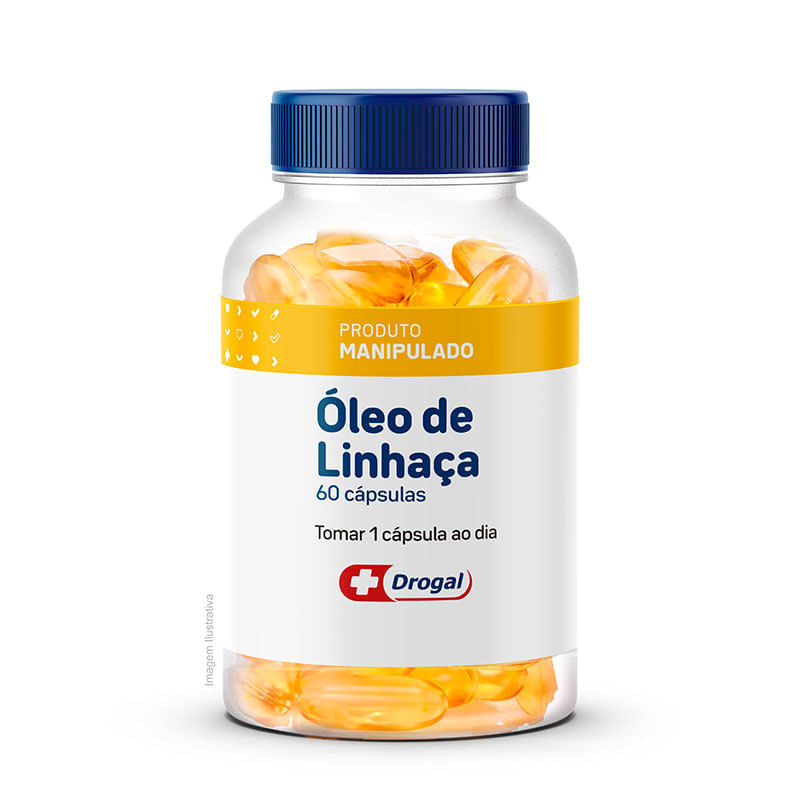 Óleo de Linhaça 1g 60 Cápsulas