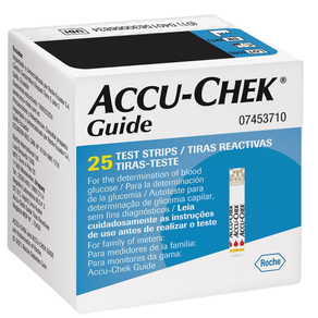 Tiras para Controle de Glicemia Accu-Chek Guide 25 Unidades