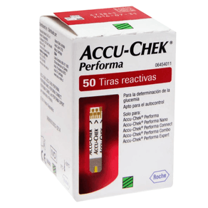 Tira para Controle de Glicemia Accu-Chek Performa 50 unidades