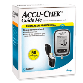 Kit Sistema de Monitorização de Glicemia Accu-Chek Guide Me + 50 Tiras Teste