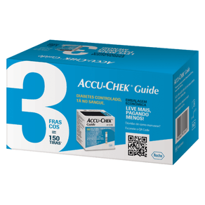 Tiras para Controle de Glicemia Accu-Chek Guide 150 Unidades