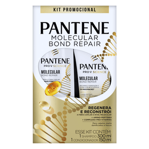 Kit Shampoo Pantene Pro-V Science Molecular Bond Repair 300ml + Condicionador 150ml