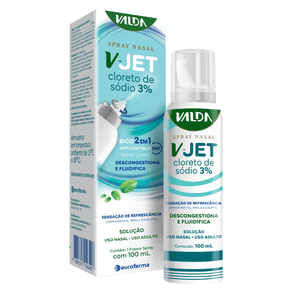 Spray Nasal Valda V-JET Cloreto De Sódio 3% 100ml